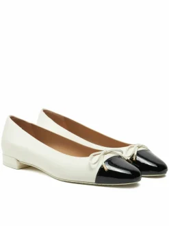 Décolleté Sleek Bow Flat SG888 Écru