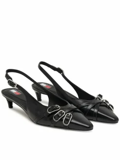 Décolleté Tjw Sling Back Kitten Heels EN0EN03171 Nero