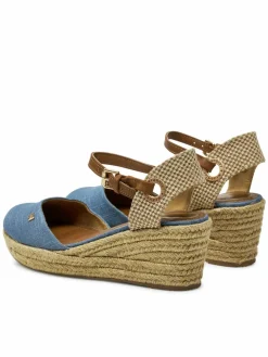 Espadrillas Bela Women Semi Wedge 20241055 Blu