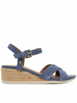 Espadrillas D Ischia Corda D55HHB 00020 C4005 Blu scuro