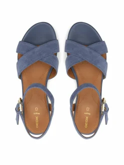 Espadrillas D Ischia Corda D55HHB 00020 C4005 Blu scuro