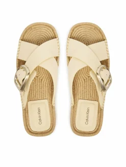 Espadrillas Flatf Espadrill Cross Lth Hdw HW0HW02892 Écru