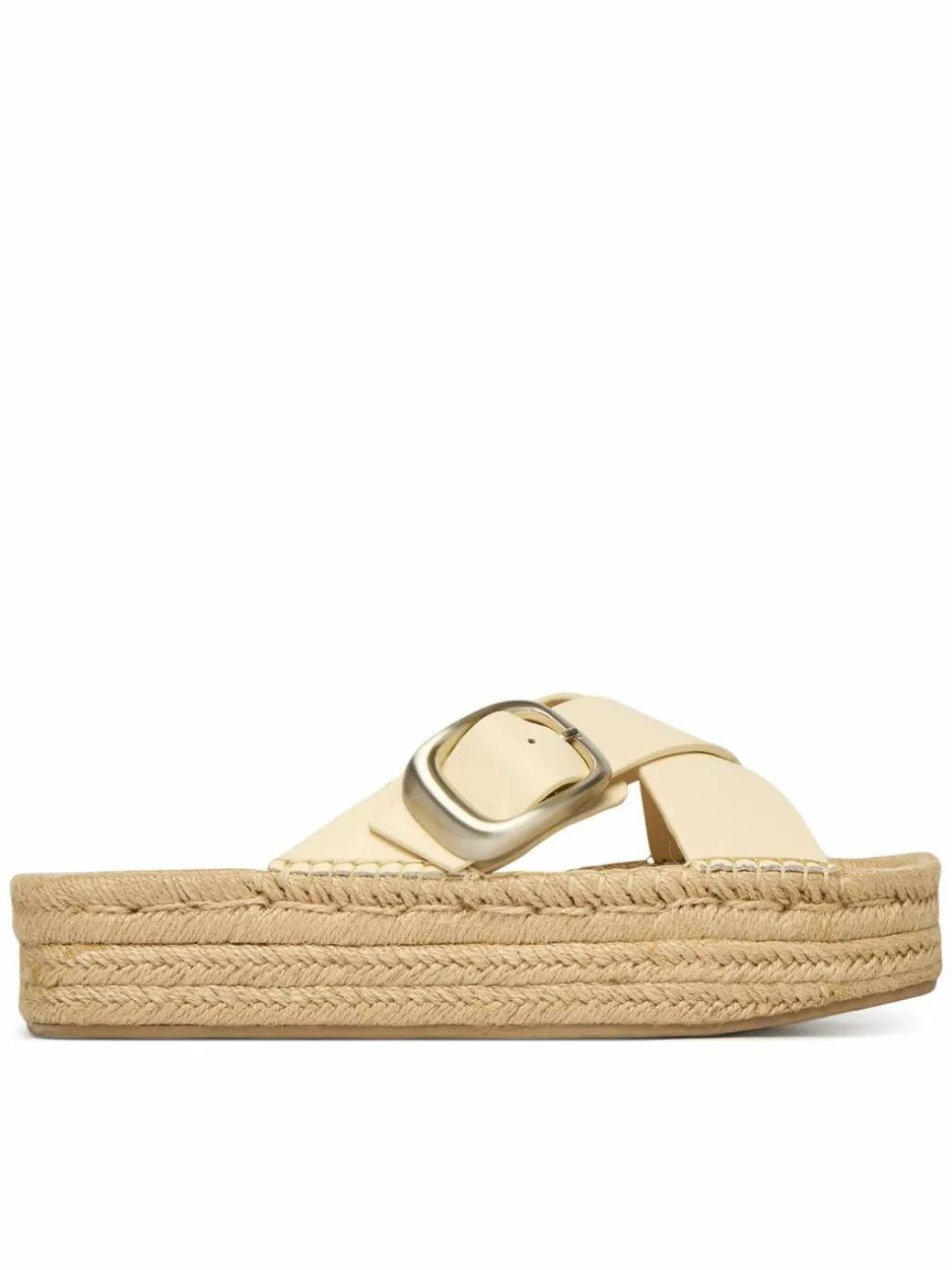Espadrillas Flatf Espadrill Cross Lth Hdw HW0HW02892 Écru