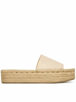 Espadrillas Flatf Espa Mule Lth Mg HW0HW03027 Beige