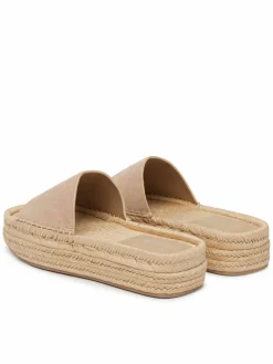 Espadrillas Flatf Espa Mule Nub Mg HW0HW02890 Beige