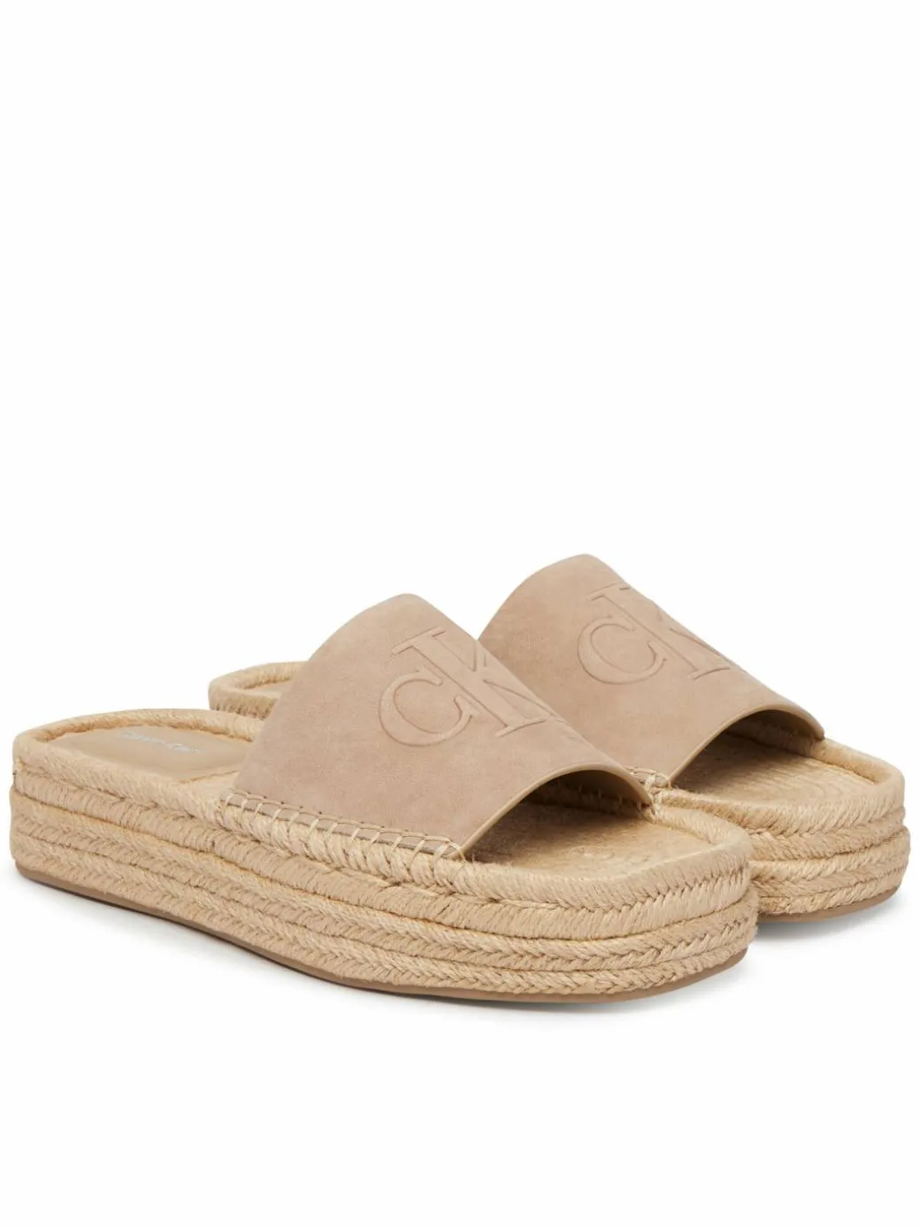 Espadrillas Flatf Espa Mule Nub Mg HW0HW02890 Beige