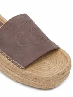 Espadrillas Flatf Espa Mule Nub Mg HW0HW02890 Marrone