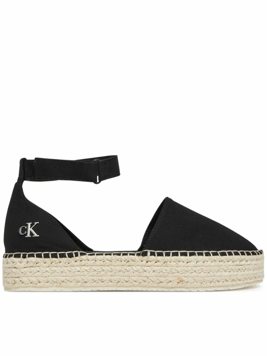 Espadrillas Flatform Espadrille Sling Mg YW0YW01735 Nero