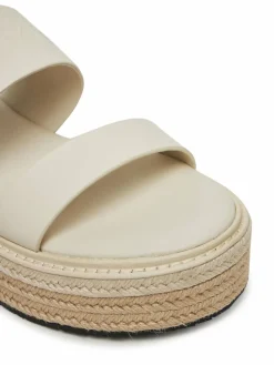 Espadrillas Flatform Wedge Slide - He HW0HW02374 Écru