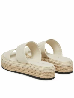 Espadrillas Flatform Wedge Slide - He HW0HW02374 Écru