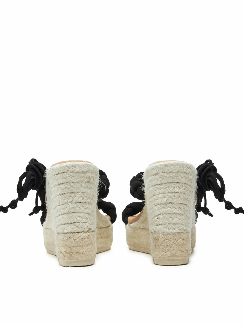 Espadrillas Hamptons Two Braided Bands Wedge Espadrilles K 1.0 WE Nero