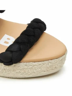 Espadrillas Hamptons Two Braided Bands Wedge Espadrilles K 1.0 WE Nero
