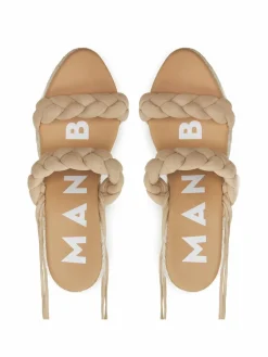 Espadrillas Hamptons Two Braided Bands Wedge Espadrilles M 1.1 WE Beige