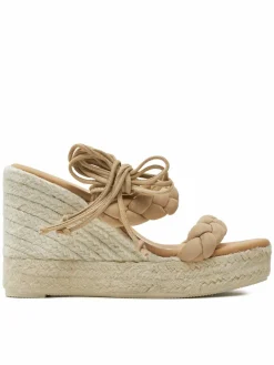 Espadrillas Hamptons Two Braided Bands Wedge Espadrilles M 1.1 WE Beige