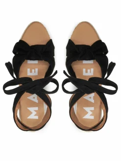Espadrillas Hamptons Wedge Espadrilles With Knot K 1.0 WS Nero