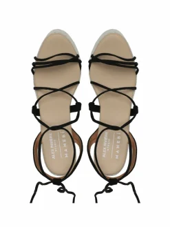Espadrillas Lace-Up Wedge Espadrilles L 8.6 WA Nero