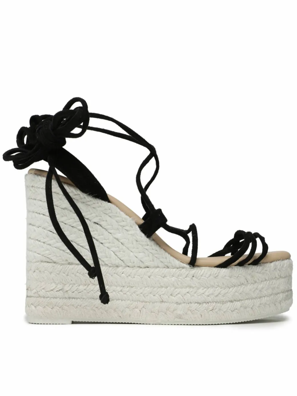 Espadrillas Lace-Up Wedge Espadrilles L 8.6 WA Nero