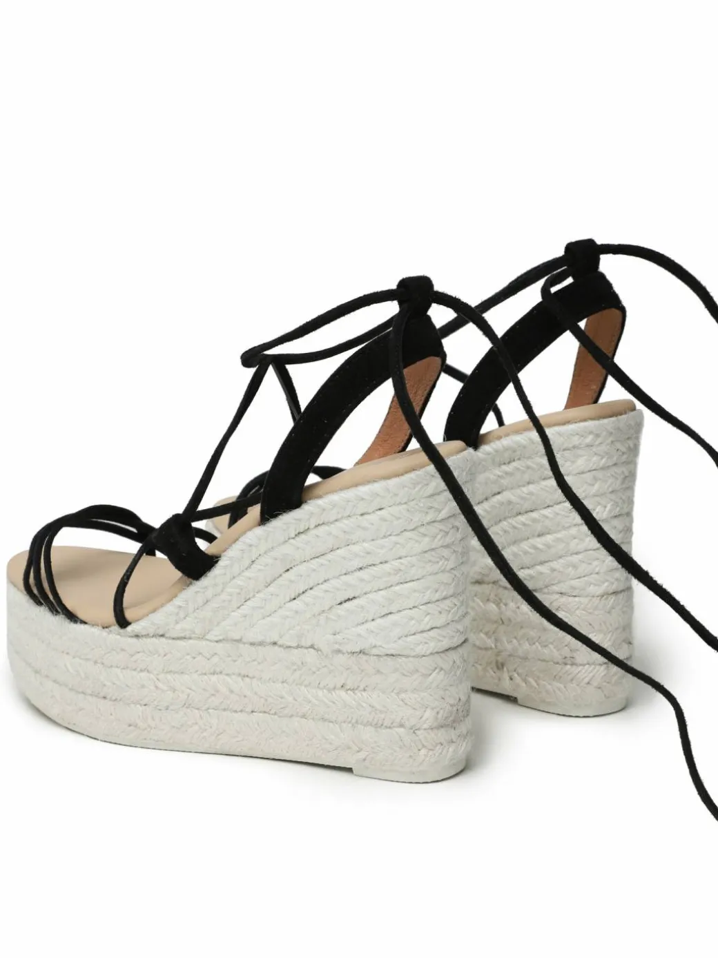 Espadrillas Lace-Up Wedge Espadrilles L 8.6 WA Nero