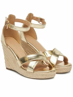 Espadrillas Onlamelia-18 Pu Foil Wedge 15335554 Oro