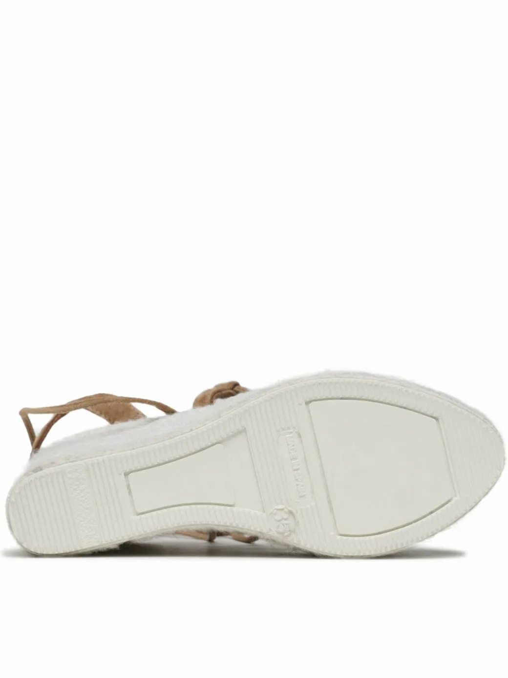 Espadrillas Soft Suede Lace-Up Wedge Espadrilles L 8.7 WA Marrone