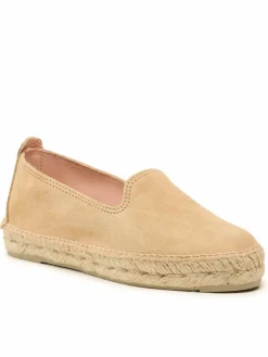 Espadrillas Suede Flat Espadrilles Beige