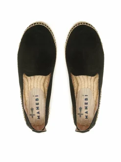 Espadrillas Suede Flat Espadrilles Nero