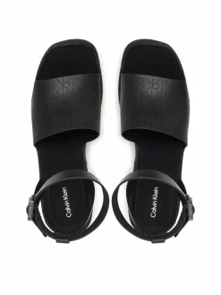 Espadrillas Wedge Espad 70 Aop Lth HW0HW03138 Nero