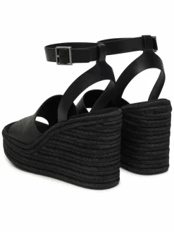 Espadrillas Wedge Espad 70 Aop Lth HW0HW03138 Nero