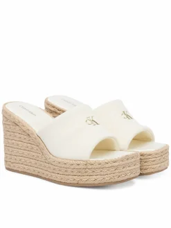 Espadrillas Wedge Espad 70 Canvas Mg HW0HW03282 Crema
