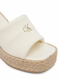 Espadrillas Wedge Espad 70 Canvas Mg HW0HW03282 Crema
