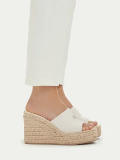 Espadrillas Wedge Espad 70 Canvas Mg HW0HW03282 Crema