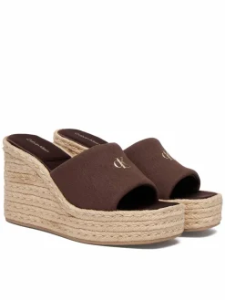 Espadrillas Wedge Espad 70 Canvas Mg HW0HW03282 Marrone