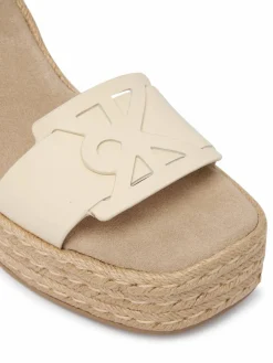Espadrillas Wedge Espad 70 Embl Lth HW0HW02897 Beige