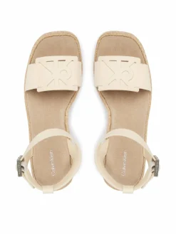 Espadrillas Wedge Espad 70 Embl Lth HW0HW02897 Beige
