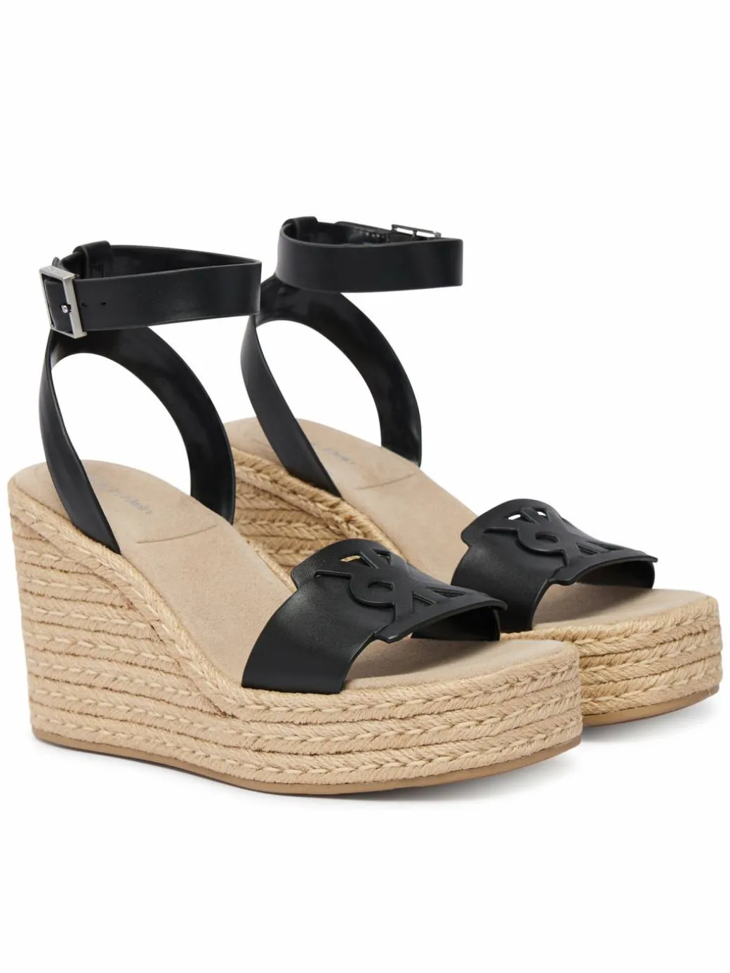 Espadrillas Wedge Espad 70 Embl Lth HW0HW02897 Nero