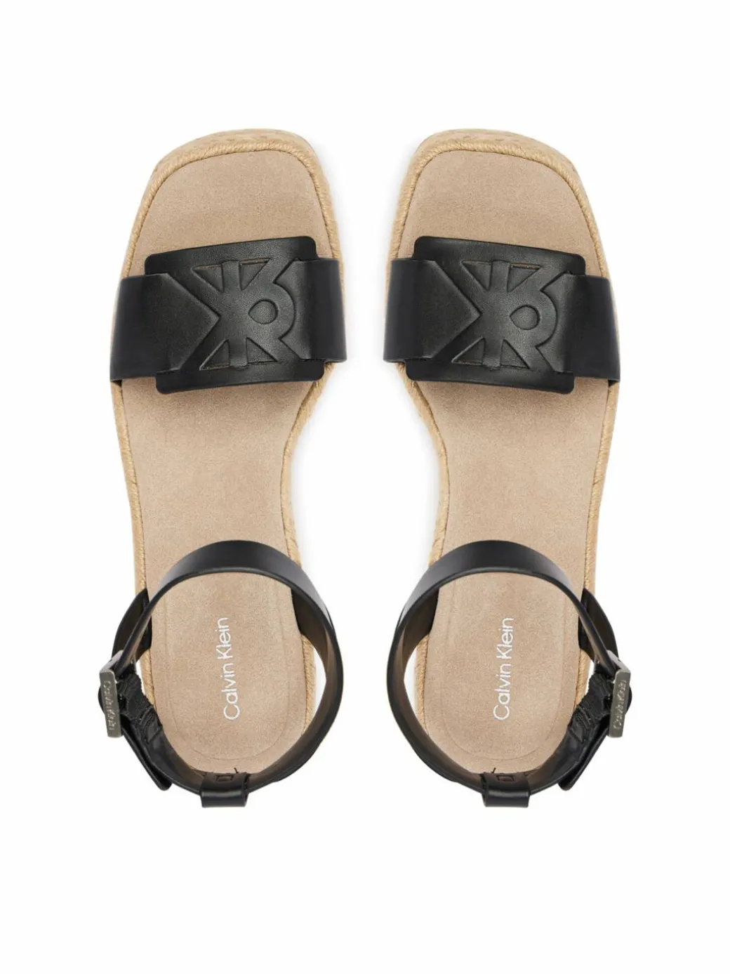 Espadrillas Wedge Espad 70 Embl Lth HW0HW02897 Nero