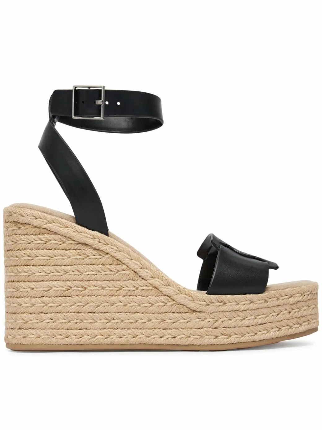 Espadrillas Wedge Espad 70 Embl Lth HW0HW02897 Nero