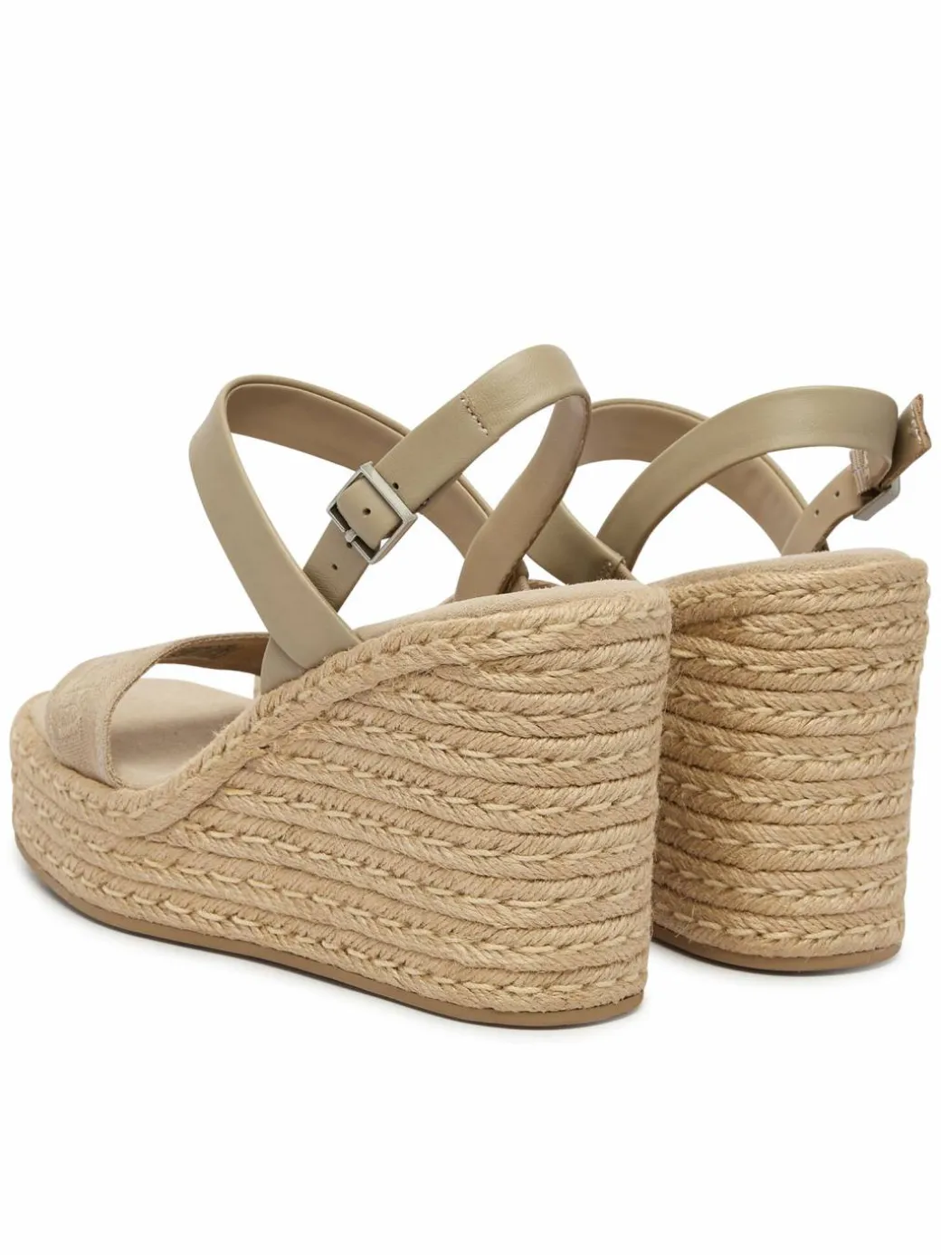 Espadrillas Wedge Espad 70 Webbing Lth HW0HW02901 Beige