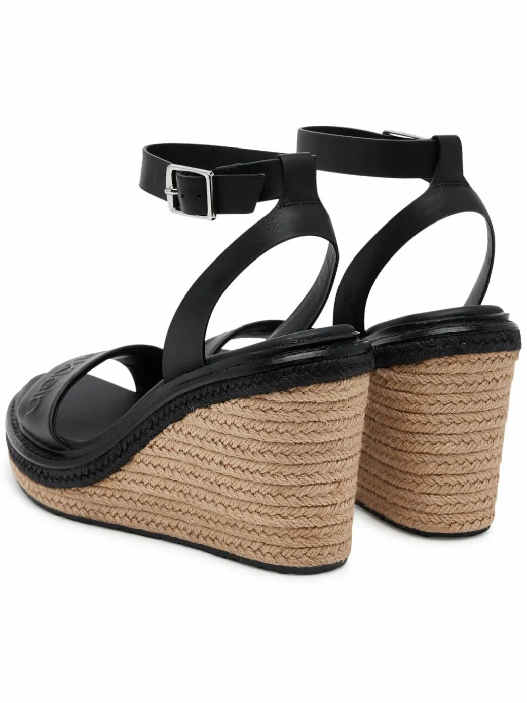 Espadrillas Wedge Sandal 70 - He HW0HW02376 Nero