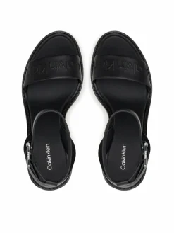 Espadrillas Wedge Sandal 70 - He HW0HW02376 Nero