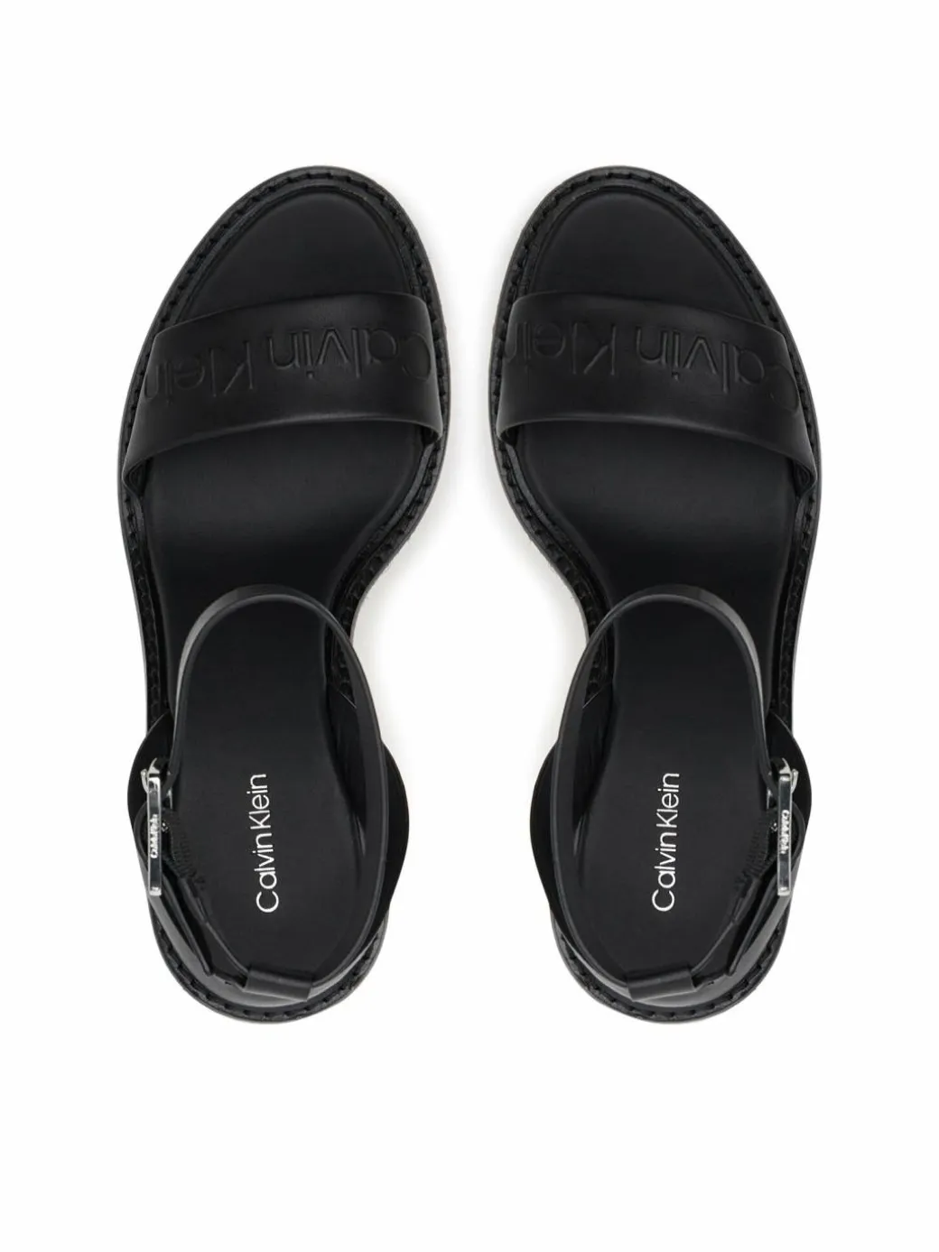 Espadrillas Wedge Sandal 70 - He HW0HW02376 Nero