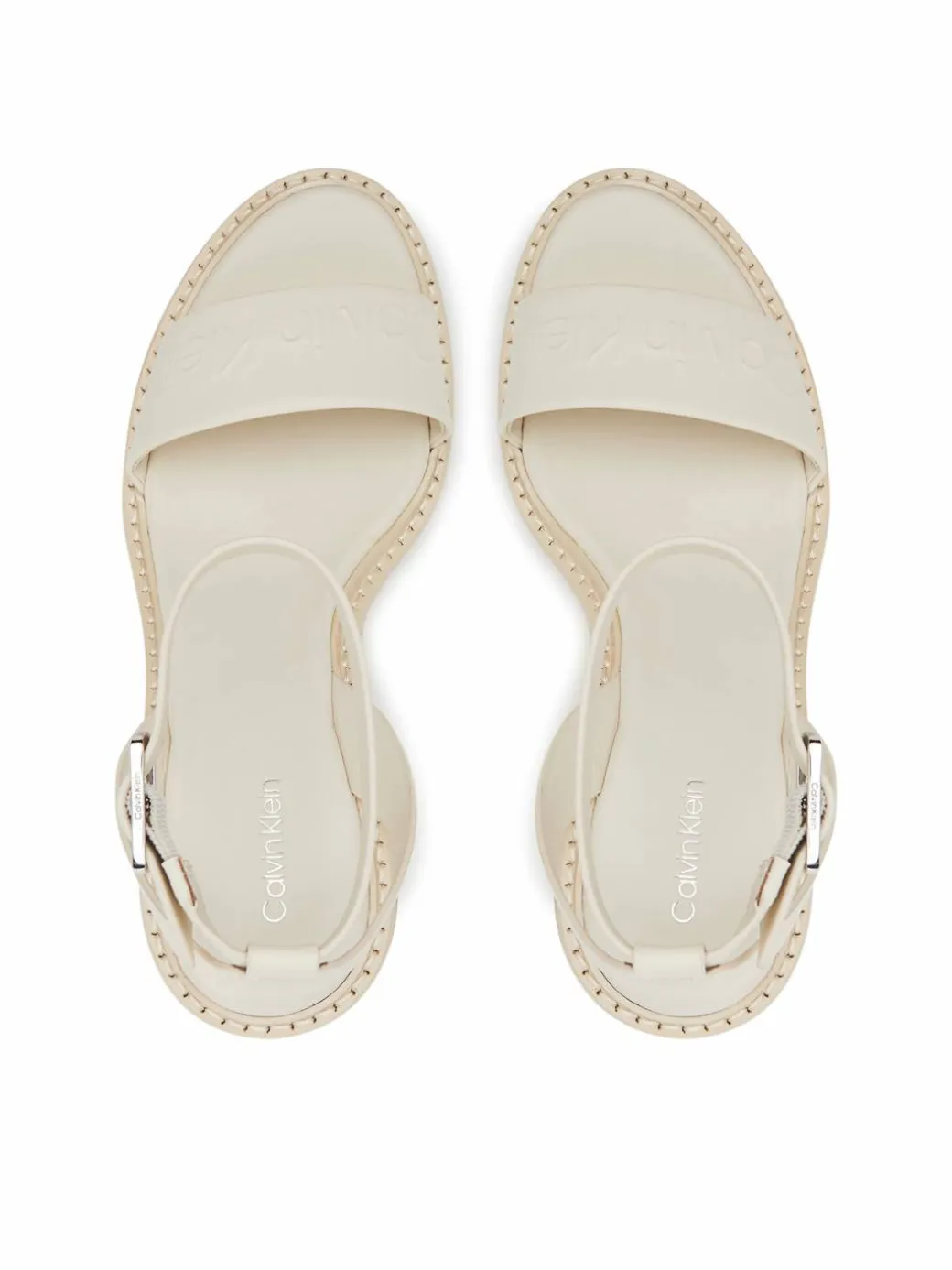 Espadrillas Wedge Sandal 70 - He HW0HW02376 Bianco