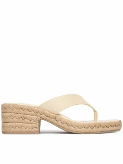 Infradito Block Heel Espa 50 Thong Lth HW0HW02902 Beige