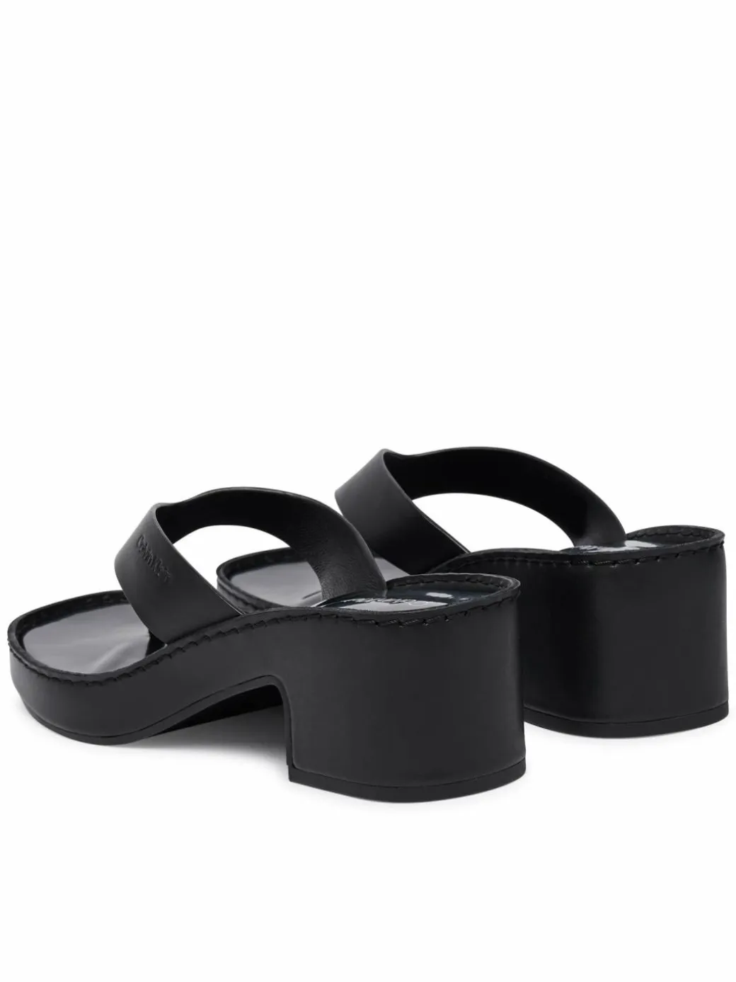Infradito Block Heel Sndl Thong Lth HW0HW02913 Nero