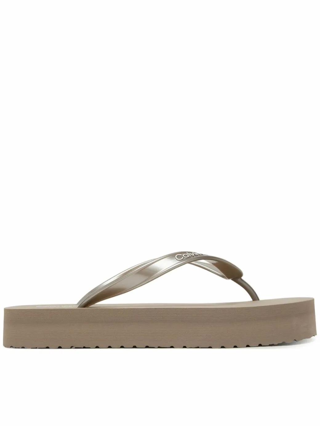 Infradito Flatform Flip Flop Met Tpu HW0HW03120 Oro