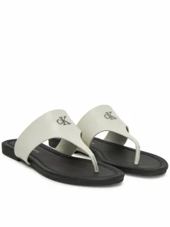 Infradito Flat Sandal Toepost Mg YW0YW01691 Bianco