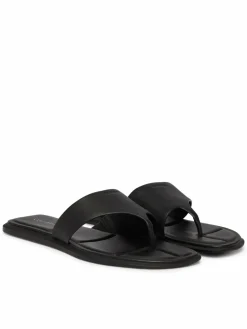 Infradito Leather Toe Post Sandals HW0HW02866 Nero