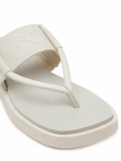 Infradito Sq Low Wedge Sandal Rope YW0YW01717 Beige