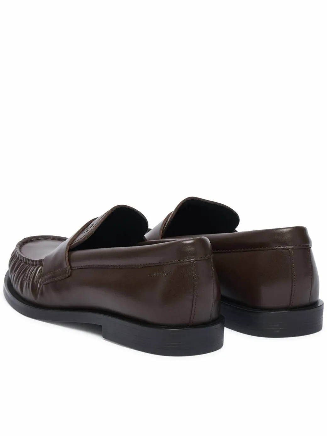 Loafers Round Loafer Lth HW0HW03126 Marrone scuro