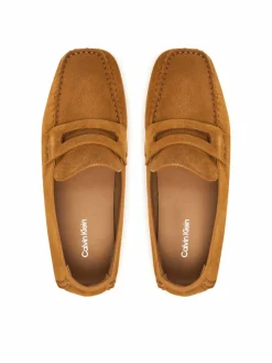 Mocassini Square Driver Suede HW0HW02844 Marrone